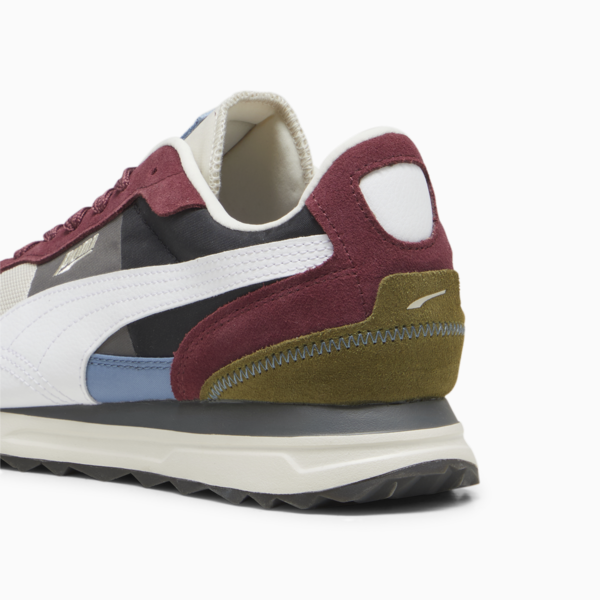 Road Rider Suede Sneakers, Alpine Snow-PUMA White, large-ZAF