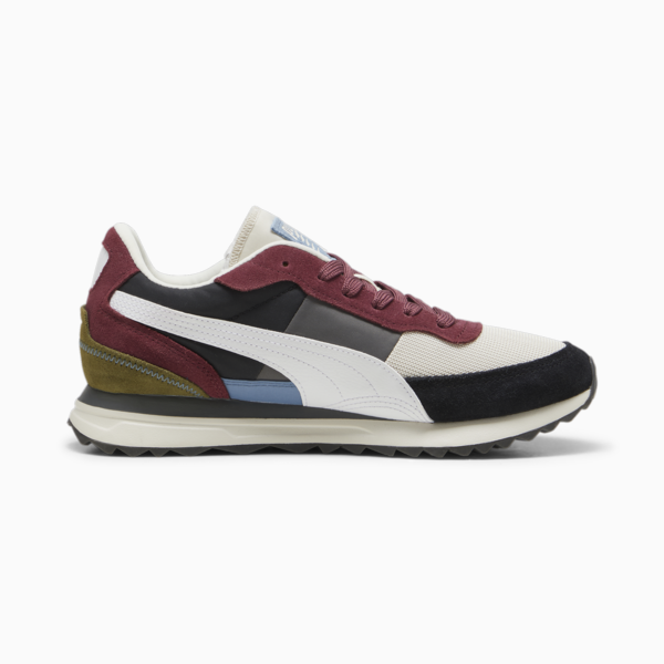 Road Rider Suede Sneakers, Alpine Snow-PUMA White, large-ZAF