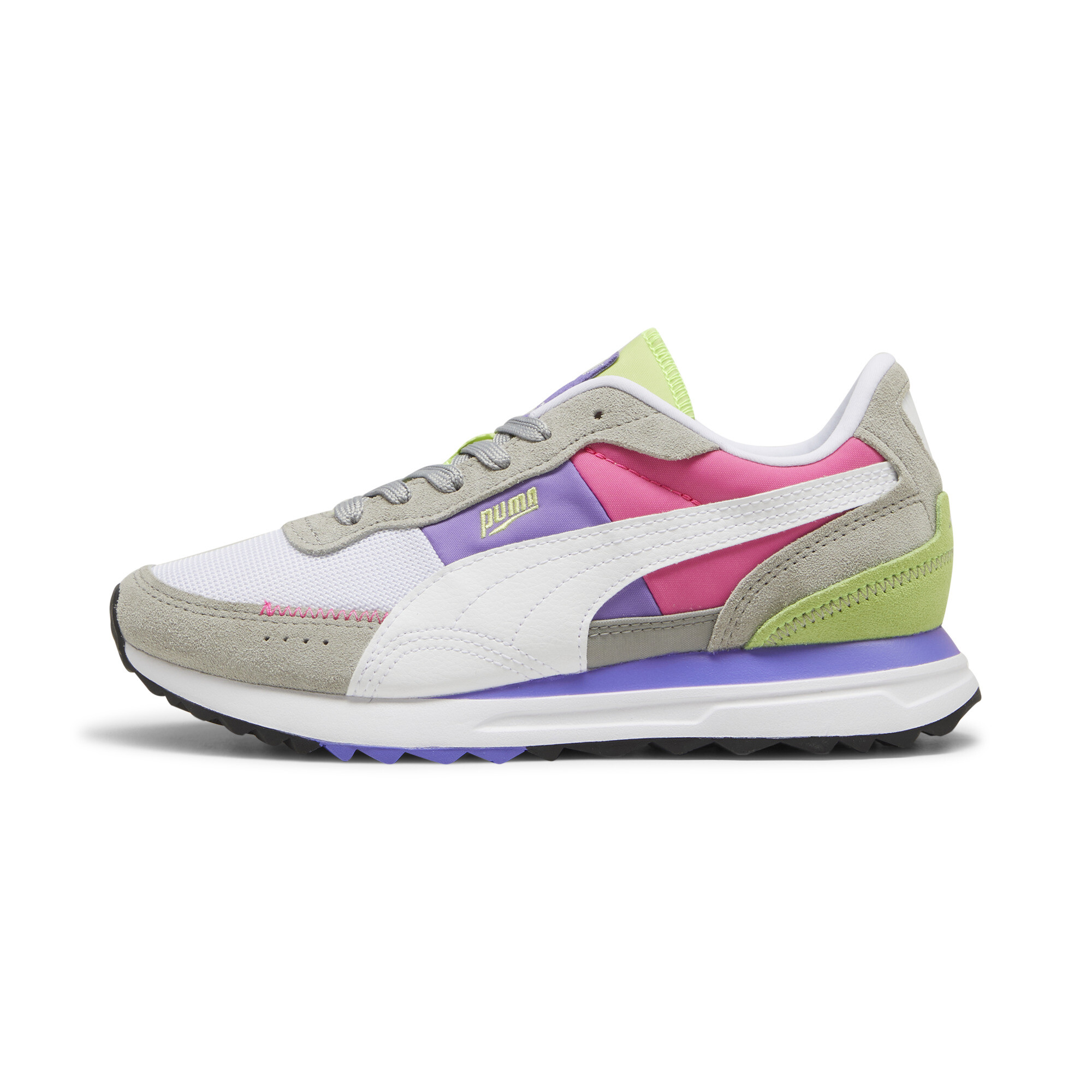 Puma Road Rider Suede Sneakers Schuhe | Mit Plain | Smokey Gray/Pink Pes | Größe: 37.5