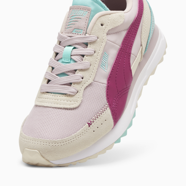 Road Rider Suede Sneakers, Mauve Mist-Magenta Gleam, large-ZAF