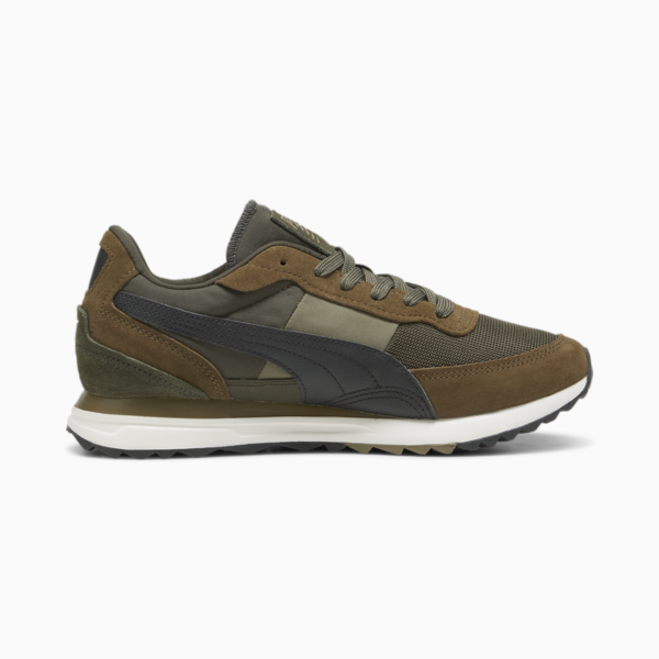 Road Rider Suede Sneakers, PUMA Olive-Wild Willow, large-ZAF