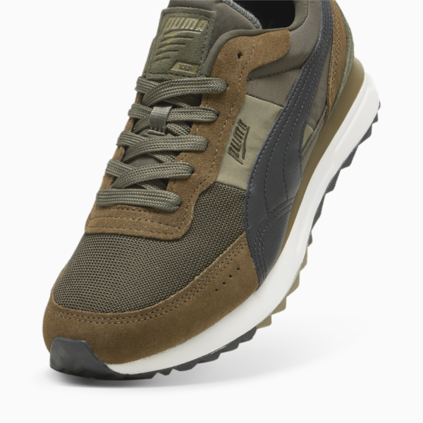 Road Rider Suede Sneakers, PUMA Olive-Wild Willow, large-ZAF