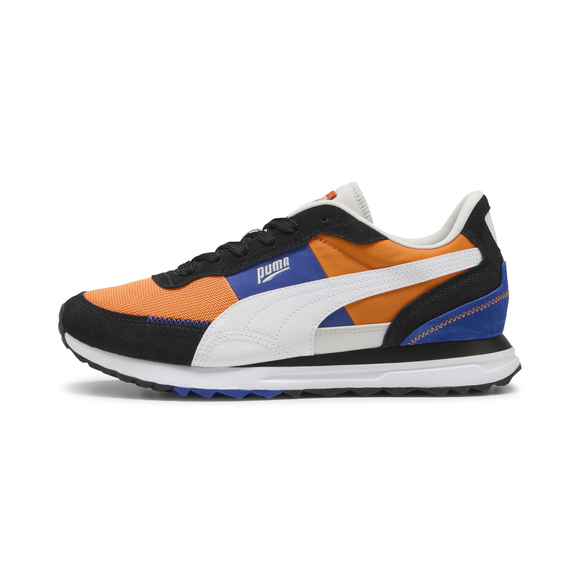 Puma Road Rider Suede Sneakers Schuhe | Mit Plain | Orange Glo/Black | Größe: 38.5