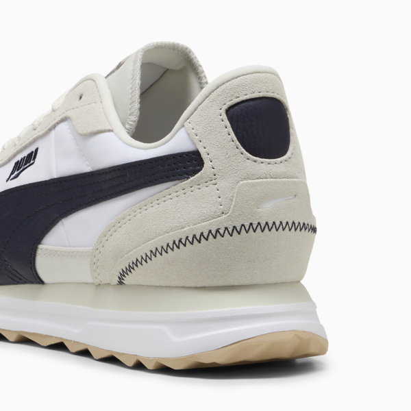 Road Rider Suede Sneakers, PUMA White-New Navy, large-ZAF