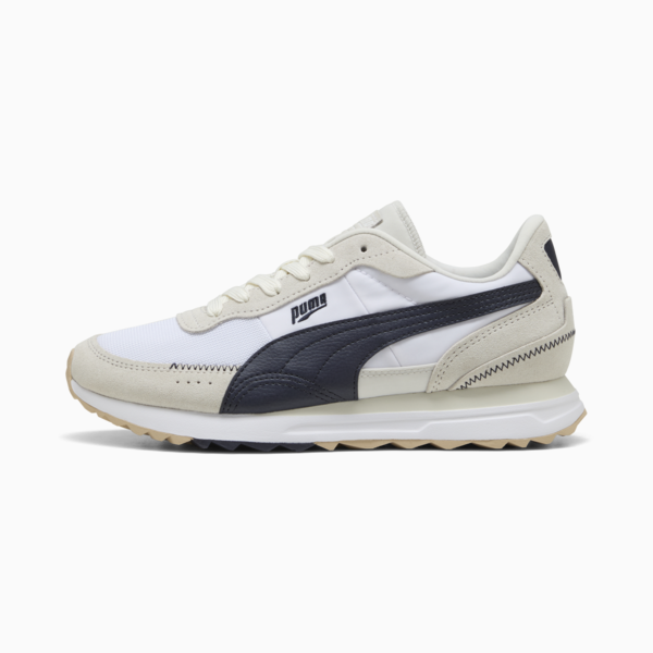Road Rider Suede Sneakers, PUMA White-New Navy, large-ZAF
