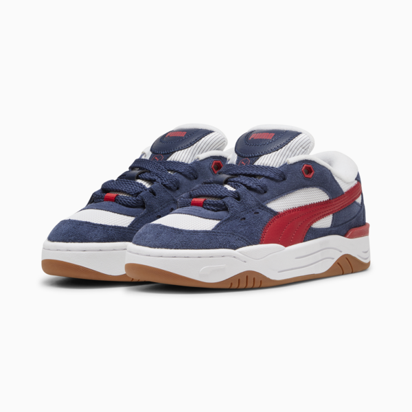 PUMA-180 Texture Youth Sneakers, Club Navy-Silver Mist, large-ZAF