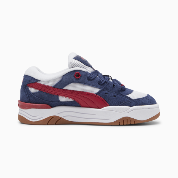 PUMA-180 Texture Youth Sneakers, Club Navy-Silver Mist, large-ZAF