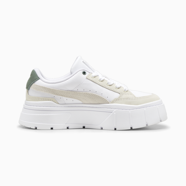 Zapatillas para mujer Mayze Stack Luxe, Warm White-PUMA White, large-ARG