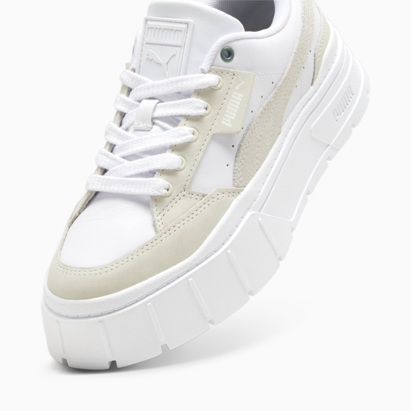 Zapatillas para mujer Mayze Stack Luxe, Warm White-PUMA White, large-ARG