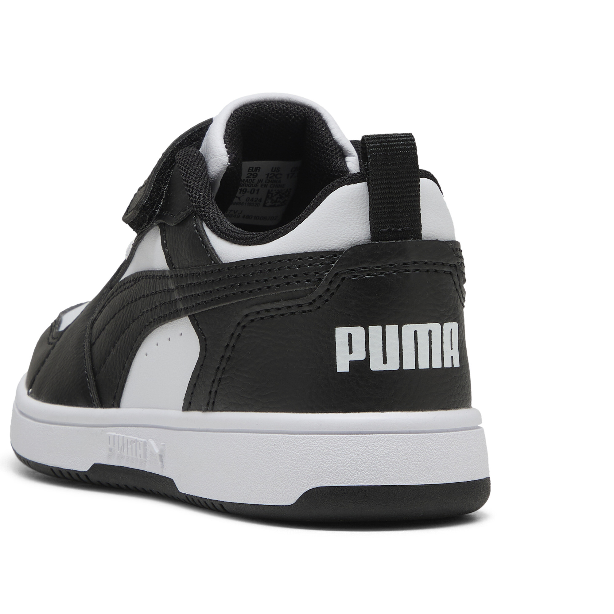 PUMA Rebound V6 Lo sneakers, Zwart/Wit, Maat 33 thumbnail 5