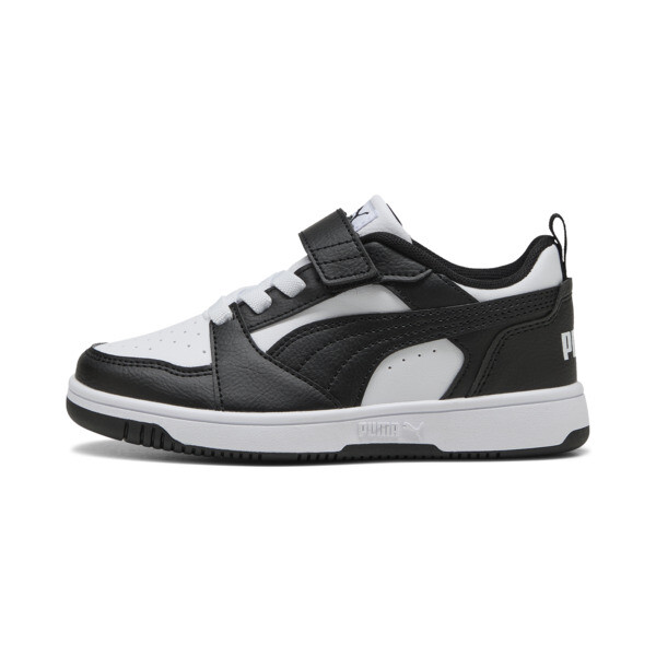 Zapatillas PUMA Rebound V6 para niños En Blanco/Negro