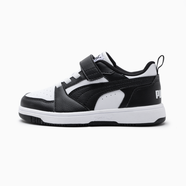 Tenis PUMA Rebound V6 para niños, PUMA White-PUMA Black, large-MEX