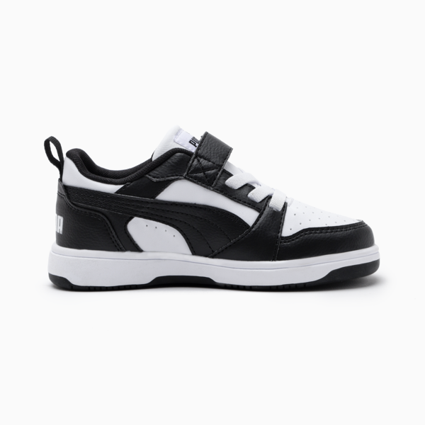 Tenis PUMA Rebound V6 para niños, PUMA White-PUMA Black, large-MEX
