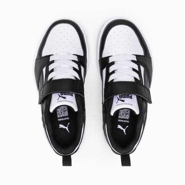 Tenis PUMA Rebound V6 para niños, PUMA White-PUMA Black, large-MEX