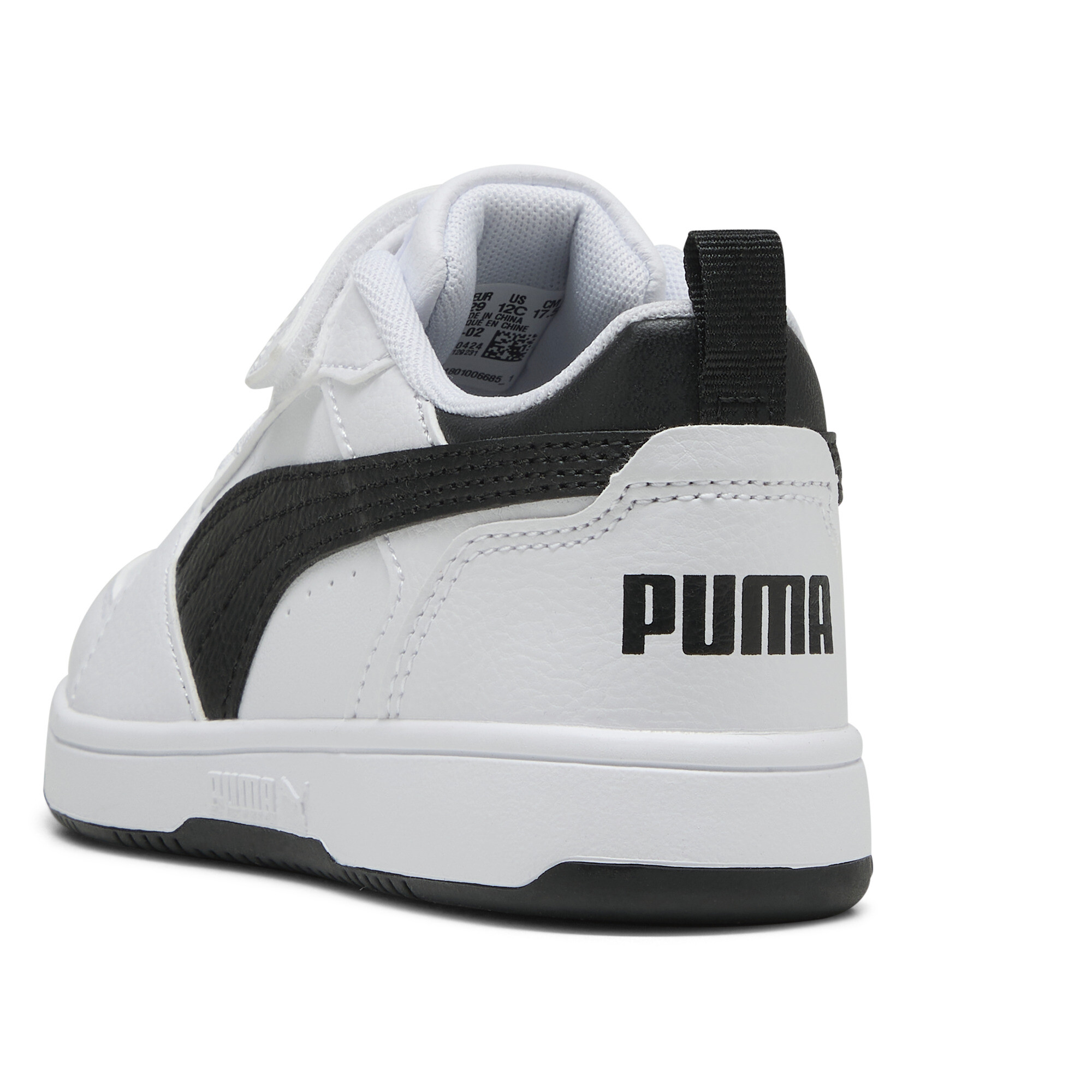 PUMA Rebound V6 Lo sneakers, Zwart/Wit, Maat 33 thumbnail 6