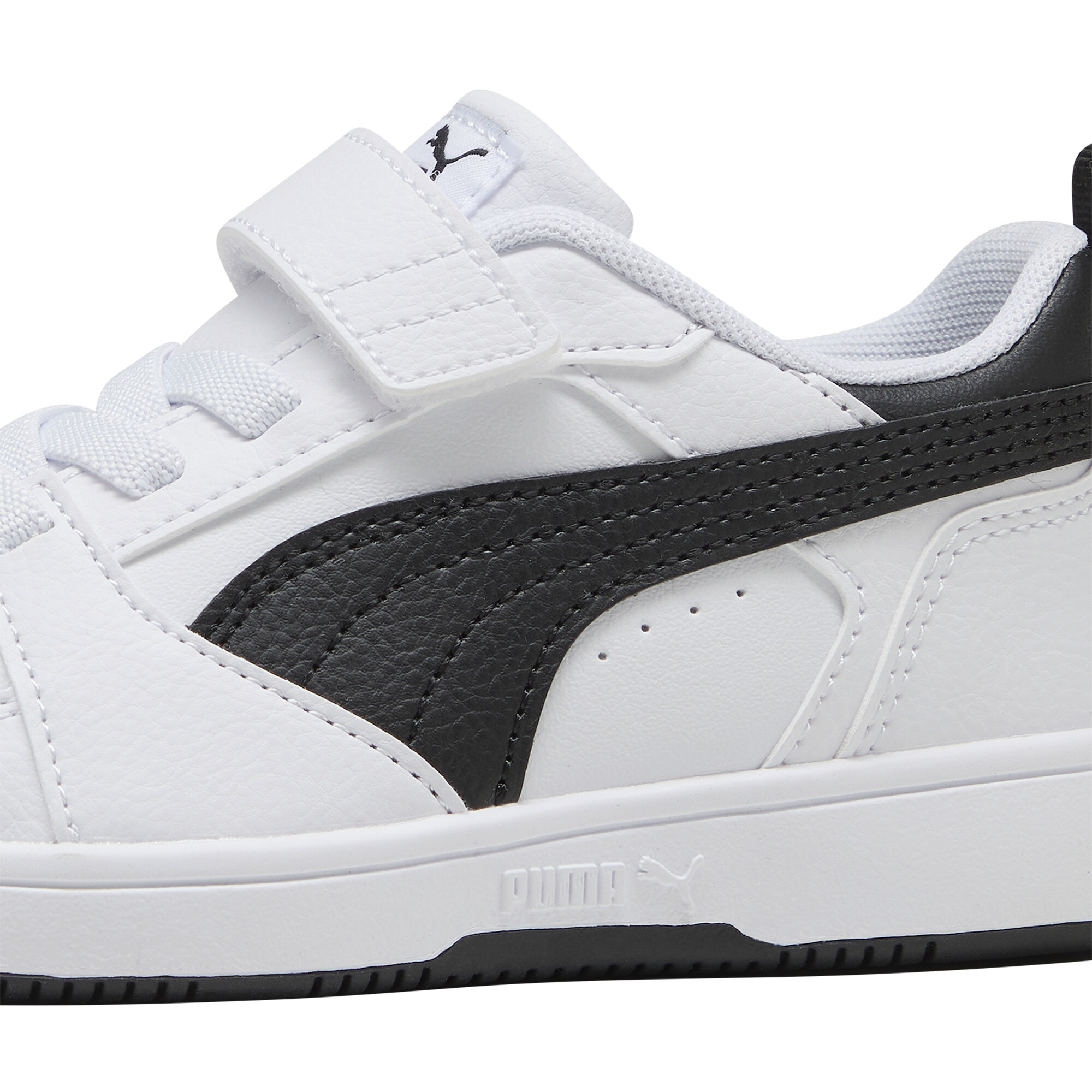 PUMA Rebound V6 Lo sneakers, Zwart/Wit, Maat 31,5