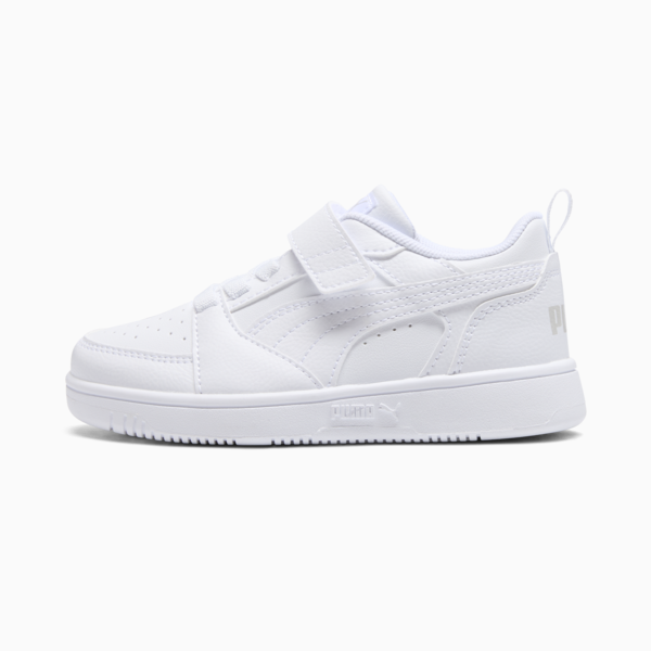 Tenis PUMA Rebound V6 para niños, PUMA White-Cool Light Gray, large-MEX