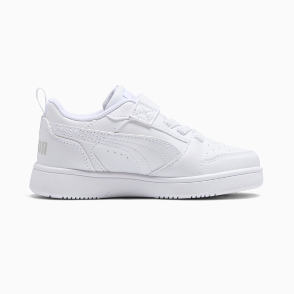 Tenis PUMA Rebound V6 para niños, PUMA White-Cool Light Gray, large-MEX