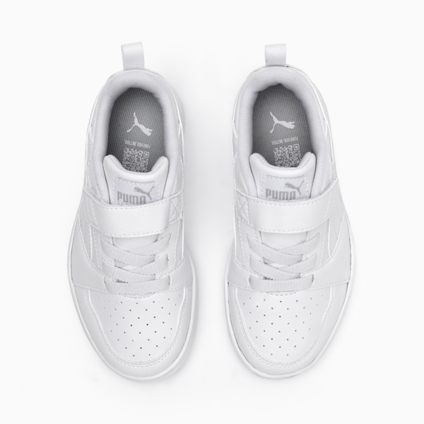 Tenis PUMA Rebound V6 para niños, PUMA White-Cool Light Gray, large-MEX