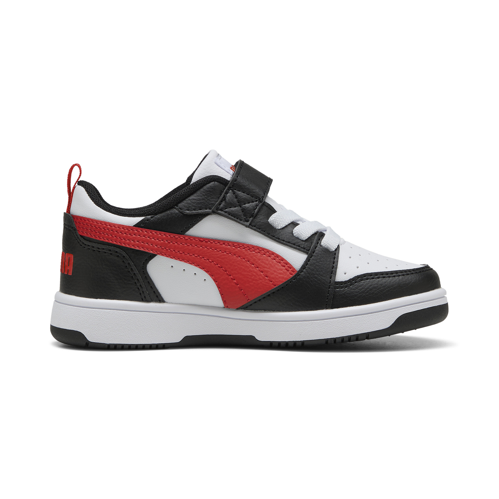 PUMA Rebound V6 Lo sneakers, Zwart/Rood/Wit, Maat 31,5 thumbnail 3