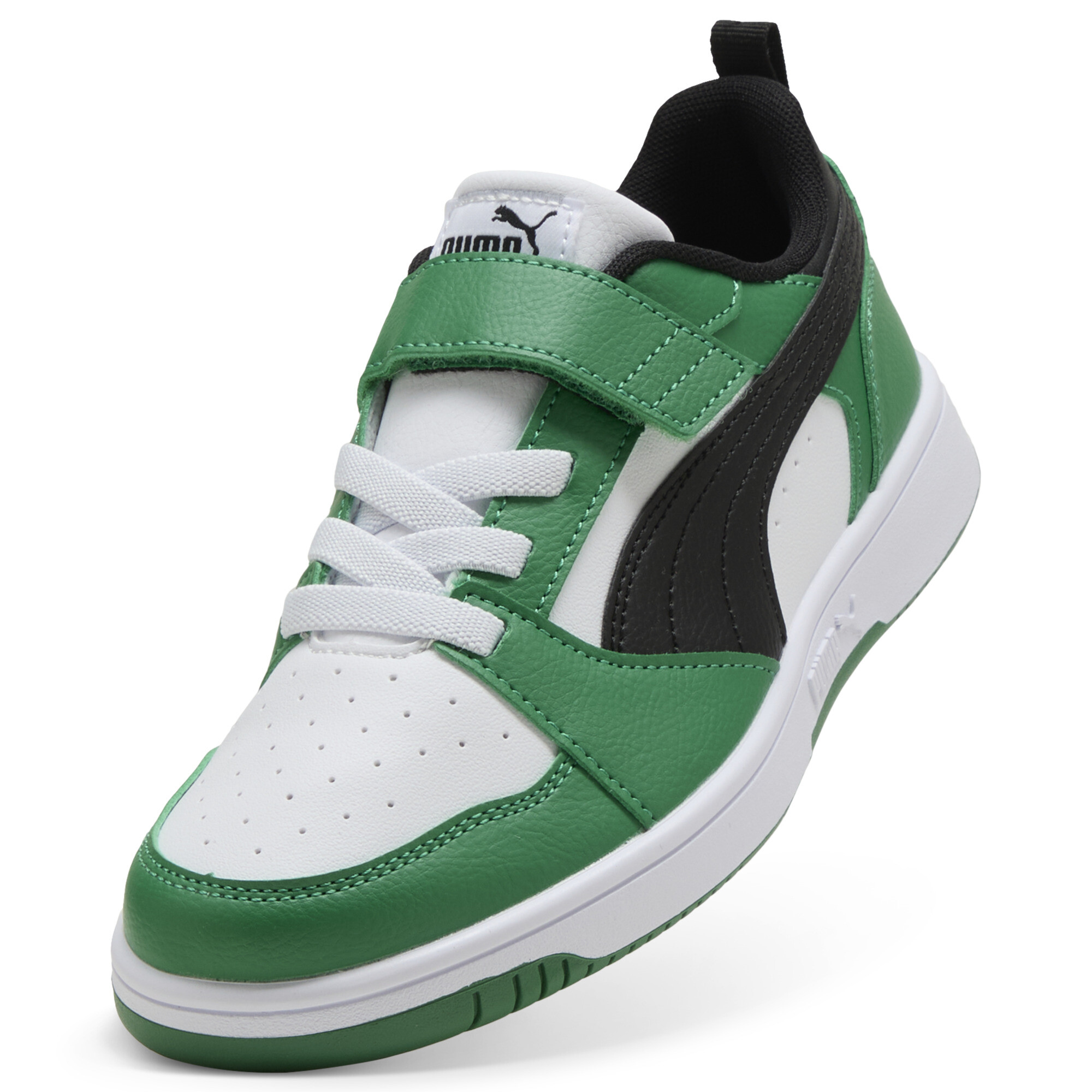 PUMA Puma Rebound V6 Lo AC+ PS Unisex Sneakers - PUMA White-PUMA Black-Archive Green