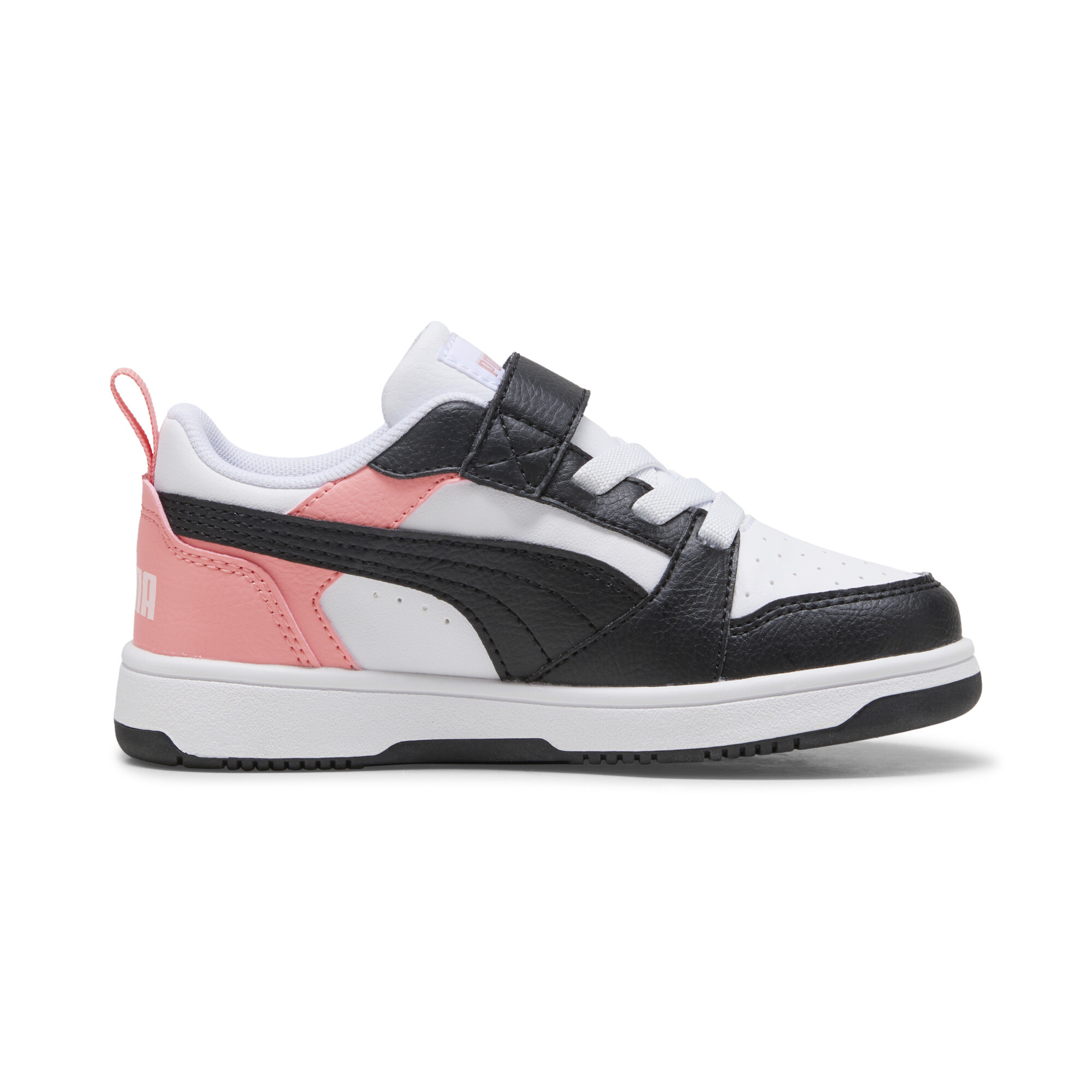 PUMA Rebound V6 Lo sneakers, Roze/Zwart/Wit, Maat 31 thumbnail 3