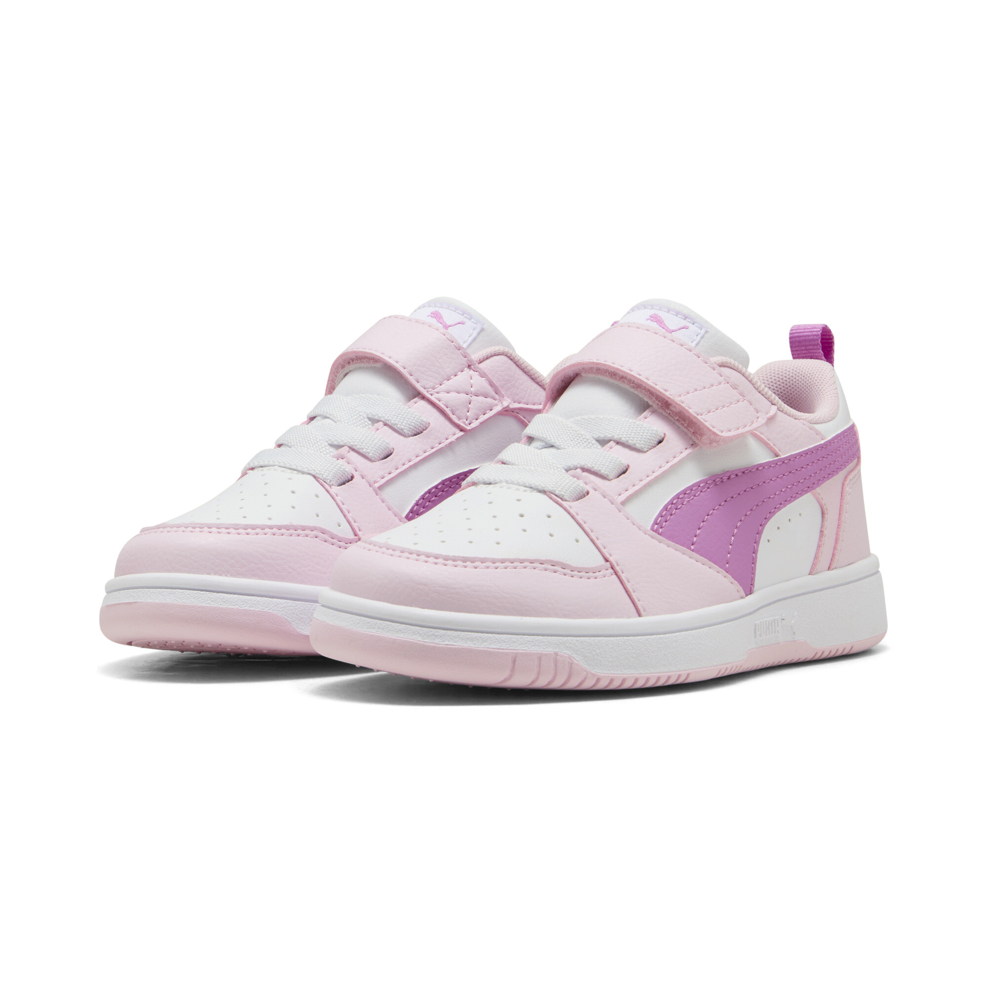 PUMA Rebound V6 Lo sneakers, Roze/Wit, Maat 34,5 thumbnail 6