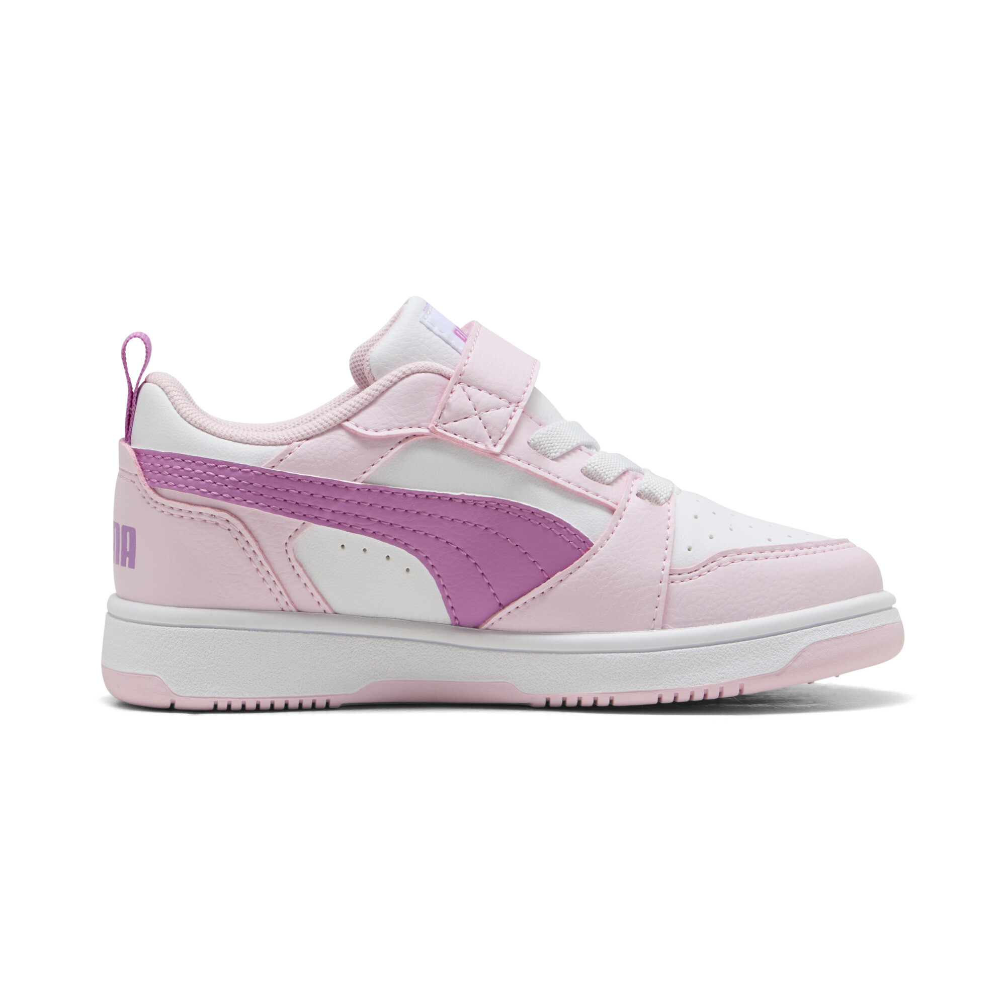 PUMA Rebound V6 Lo sneakers, Roze/Wit, Maat 34,5 thumbnail 3