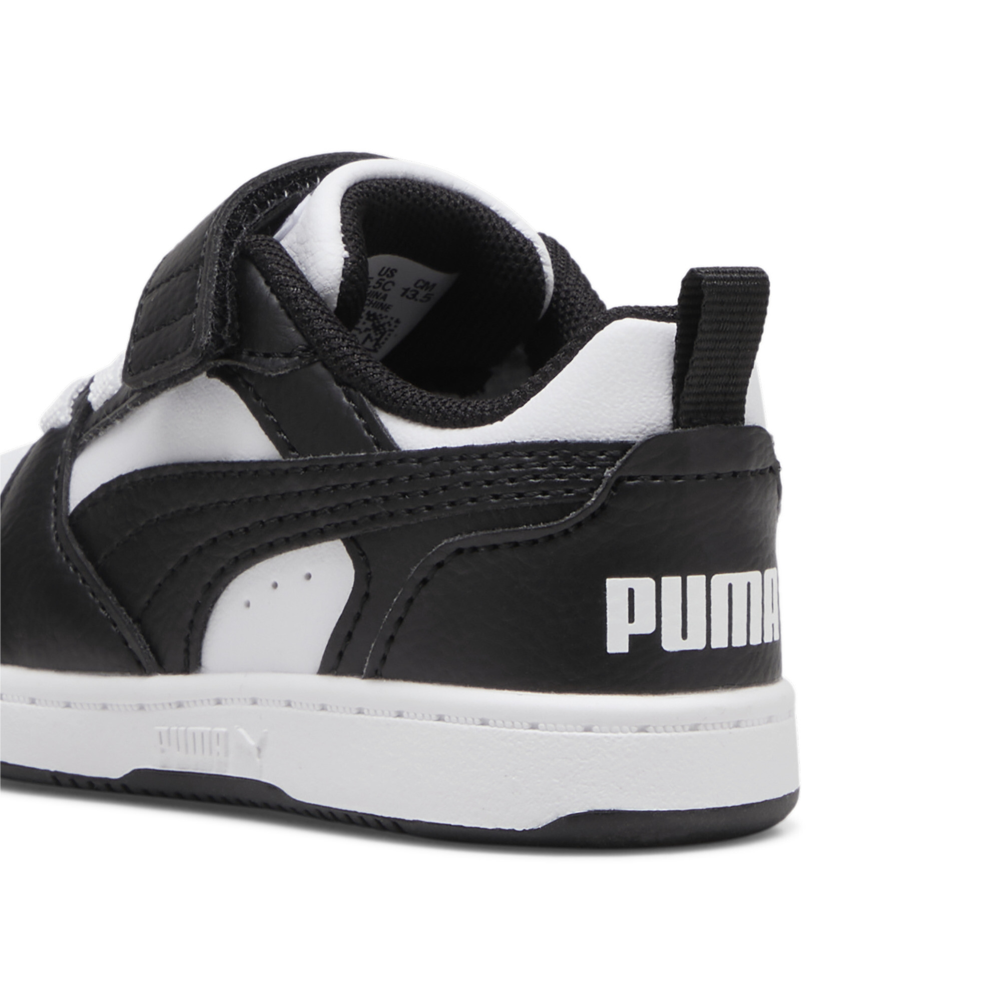 Puma Rebound V6 Lo Toddlers' Sneakers, White, Size 22, Shoes