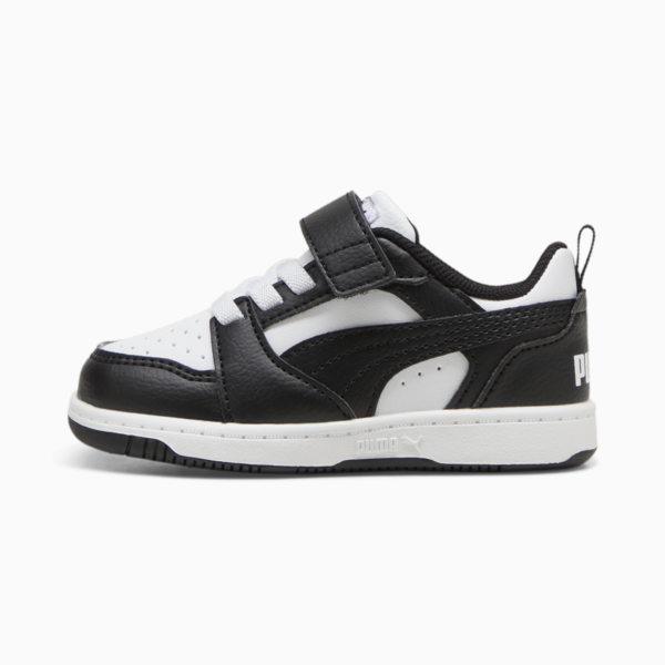 PUMA Rebound v6 Lo Toddlers' Sneakers, PUMA White-PUMA Black, large-MEX