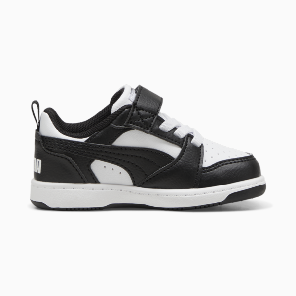 PUMA Rebound v6 Lo Toddlers' Sneakers, PUMA White-PUMA Black, large-MEX