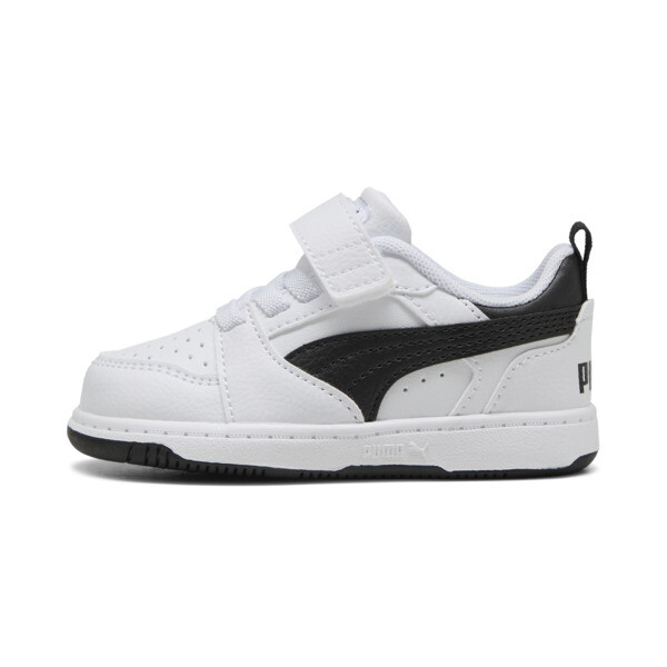 Zapatillas PUMA Rebound v6 Lo para infantes En Blanco/Negro/Negro