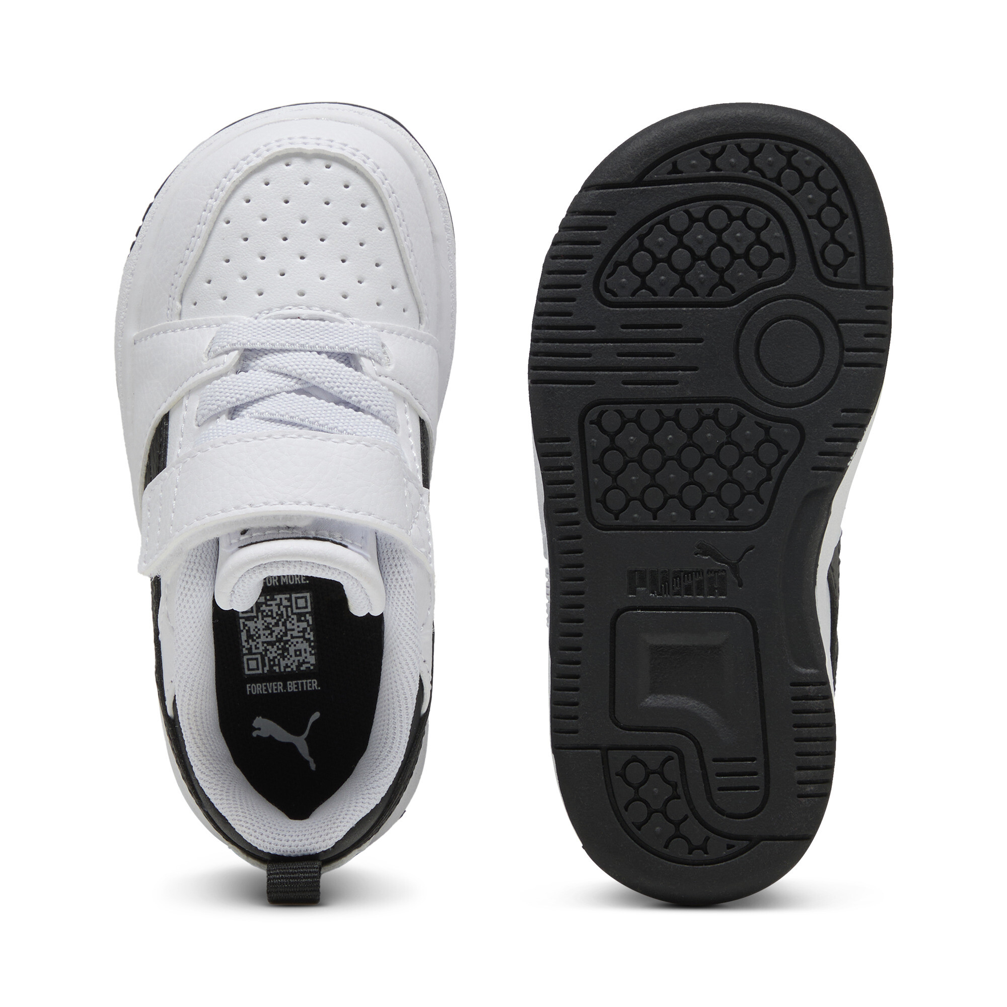 PUMA Rebound v6 Lo sneakers, Zwart/Wit, Maat 27 thumbnail 5