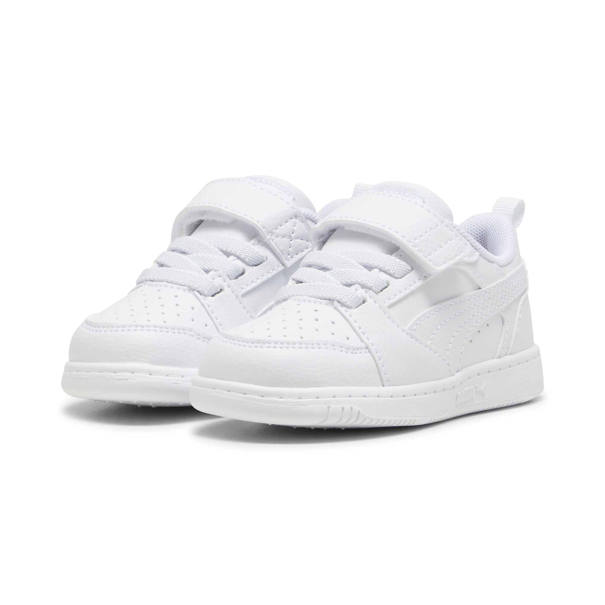 Puma Rebound V6 Lo Toddlers' Sneakers, White, Size 25, Shoes