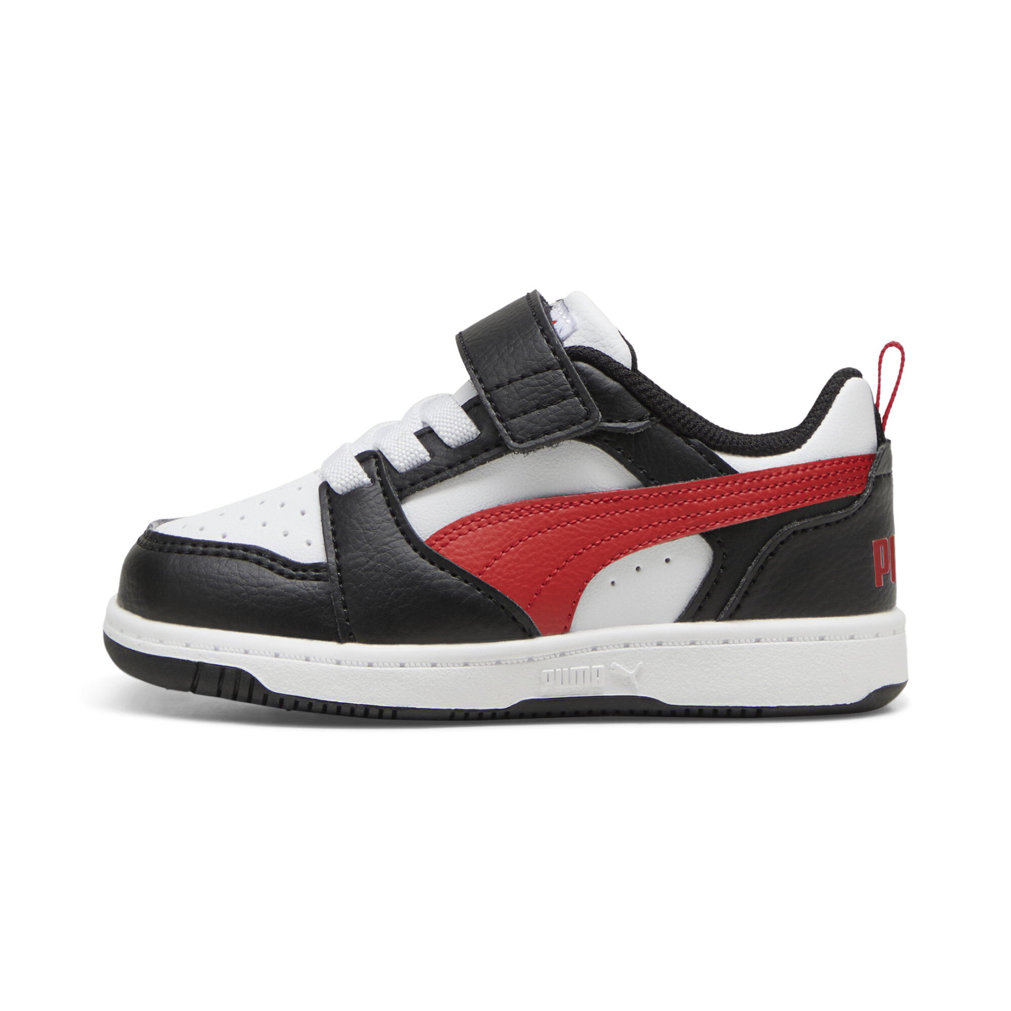 Puma Rebound V6 Lo Sneakers Babys Schuhe | White/Red/Black | Größe: 21