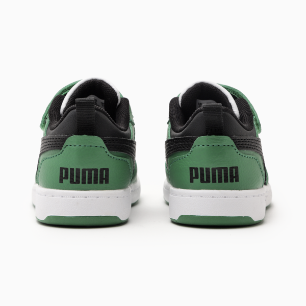 PUMA Rebound v6 Lo Toddlers' Sneakers, PUMA White-PUMA Black-Archive Green, large-MEX