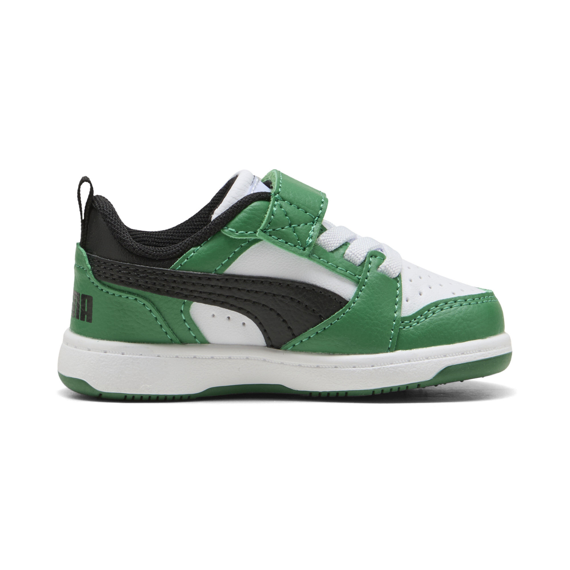 PUMA Rebound v6 Lo sneakers, Groen/Zwart/Wit, Maat 20 thumbnail 3
