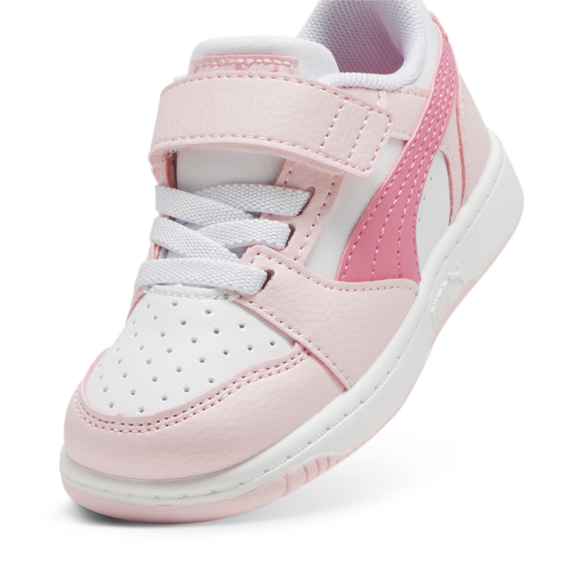 PUMA Rebound v6 Lo sneakers, Roze/Wit, Maat 24