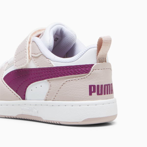 Tenis PUMA Rebound v6 Starblitz para bebés, Mauve Mist-Magenta Gleam-PUMA White, large-MEX