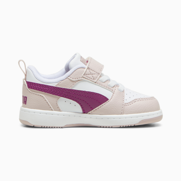 Tenis PUMA Rebound v6 Starblitz para bebés, Mauve Mist-Magenta Gleam-PUMA White, large-MEX