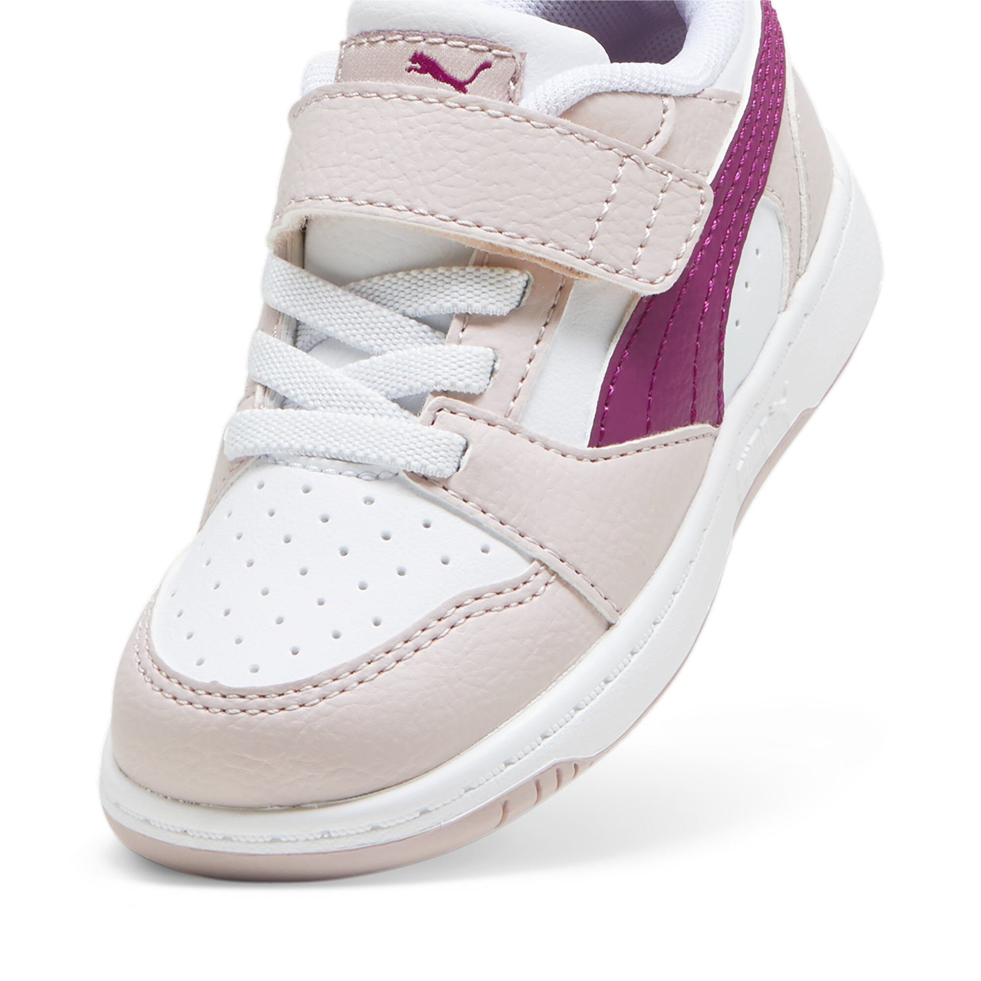 Puma Rebound V6 Lo Toddlers' Sneakers, Pink, Size 26, Shoes