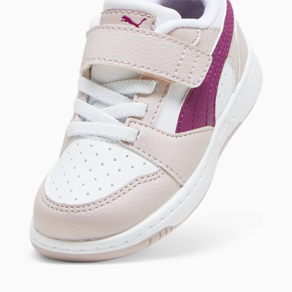 Tenis PUMA Rebound v6 Starblitz para bebés, Mauve Mist-Magenta Gleam-PUMA White, large-MEX