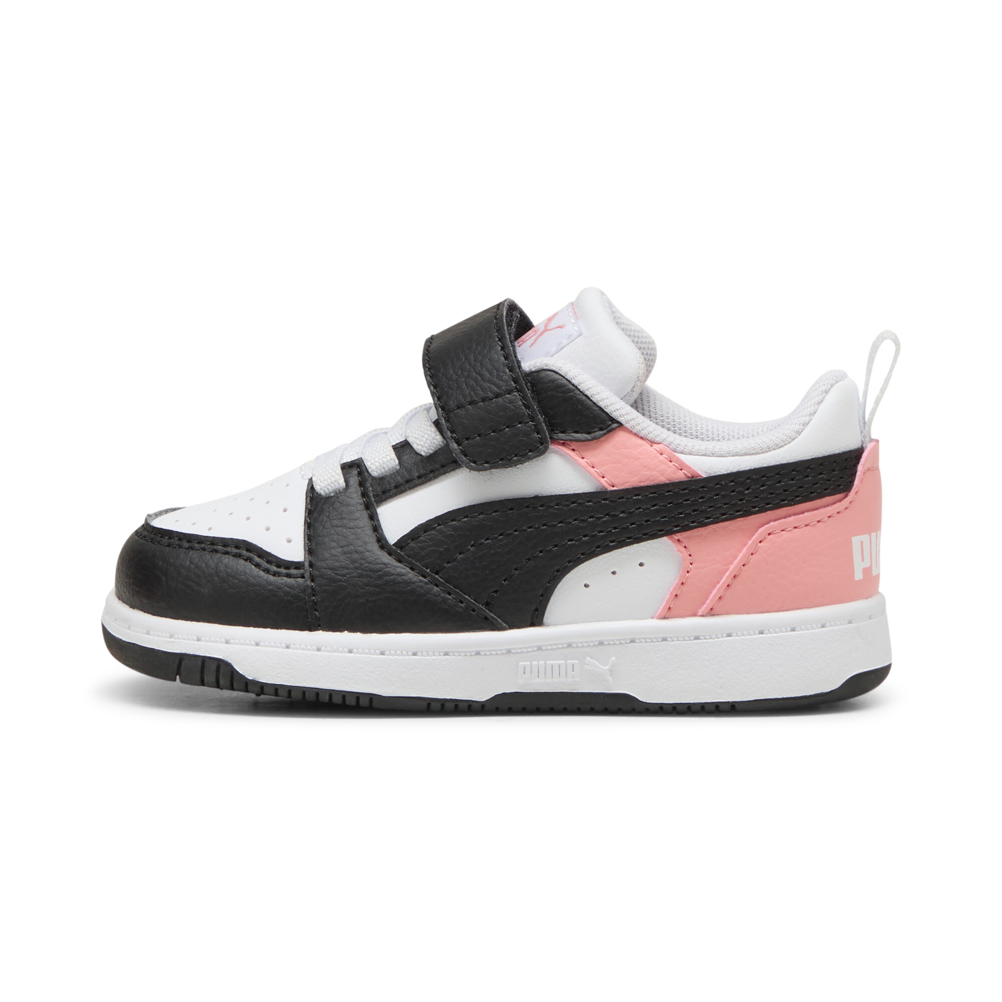 Puma Rebound V6 Lo Sneakers Babys Schuhe | Mit Floral | White/Black/Pink Fruit | Größe: 24