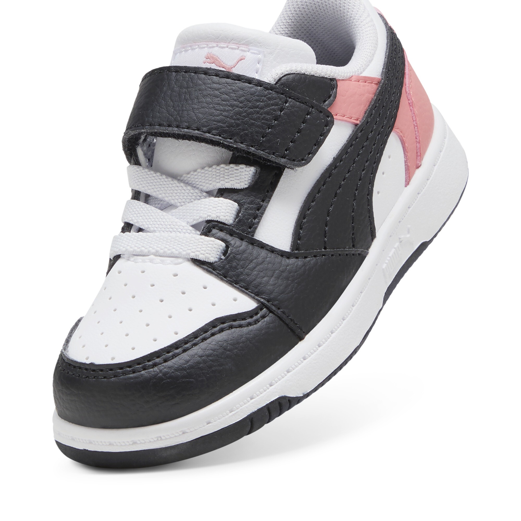 PUMA Rebound v6 Lo sneakers, Wit/Roze/Zwart