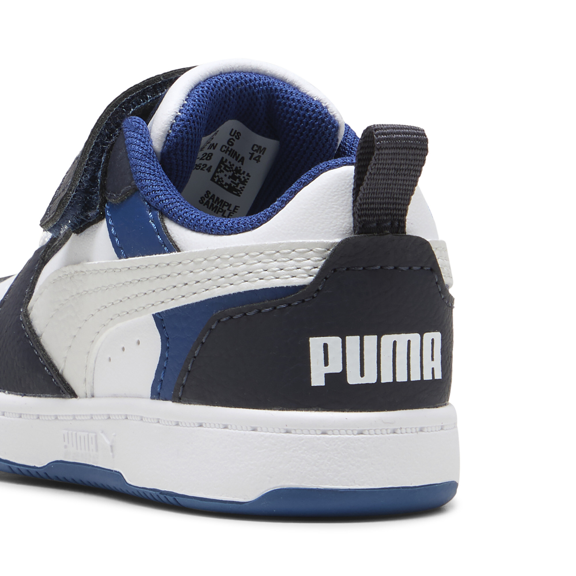 PUMA Rebound v6 Lo sneakers, Zwart/Grijs/Wit, Maat 22 thumbnail 5