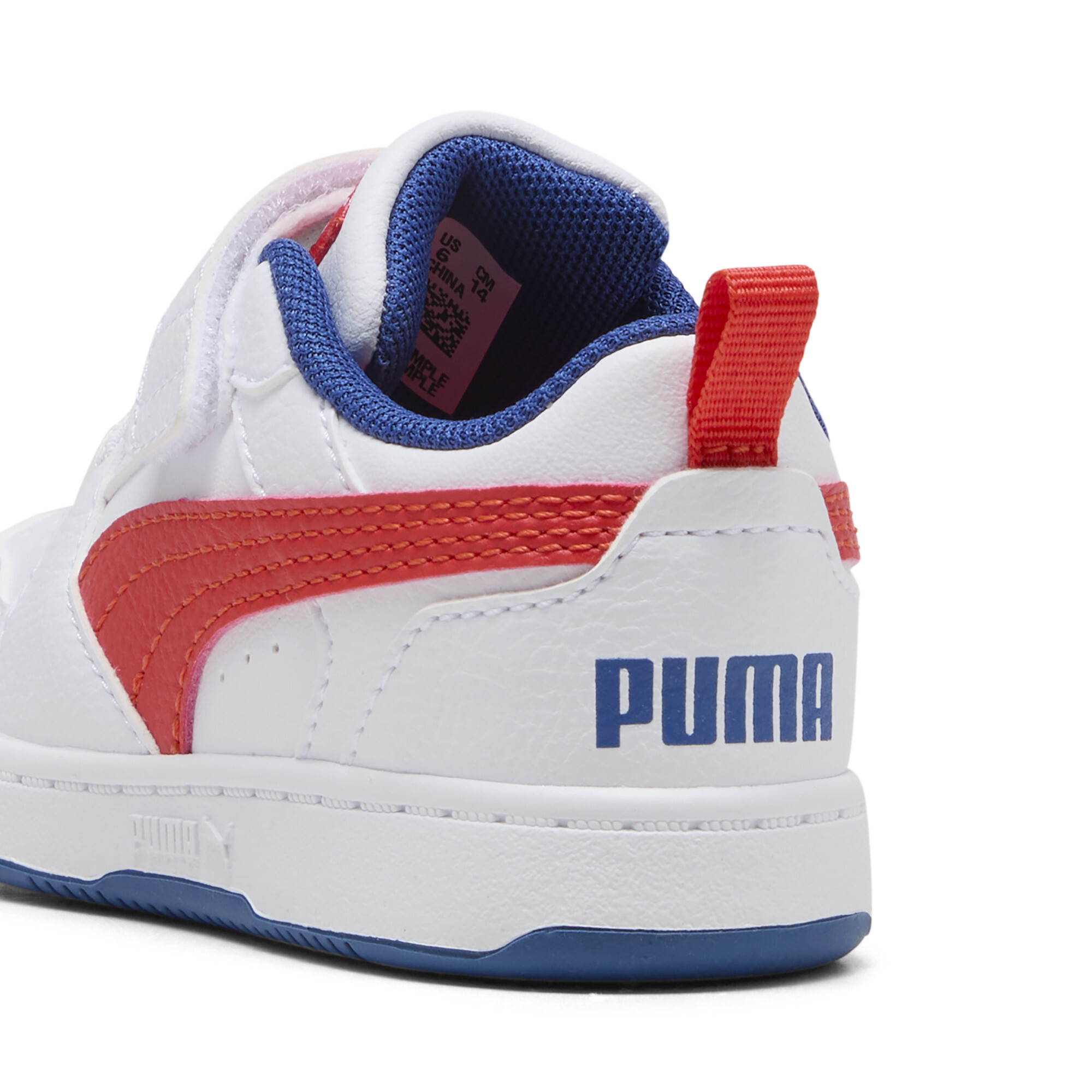 PUMA Rebound v6 Lo sneakers, Blauw/Rood/Wit, Maat 20 thumbnail 5
