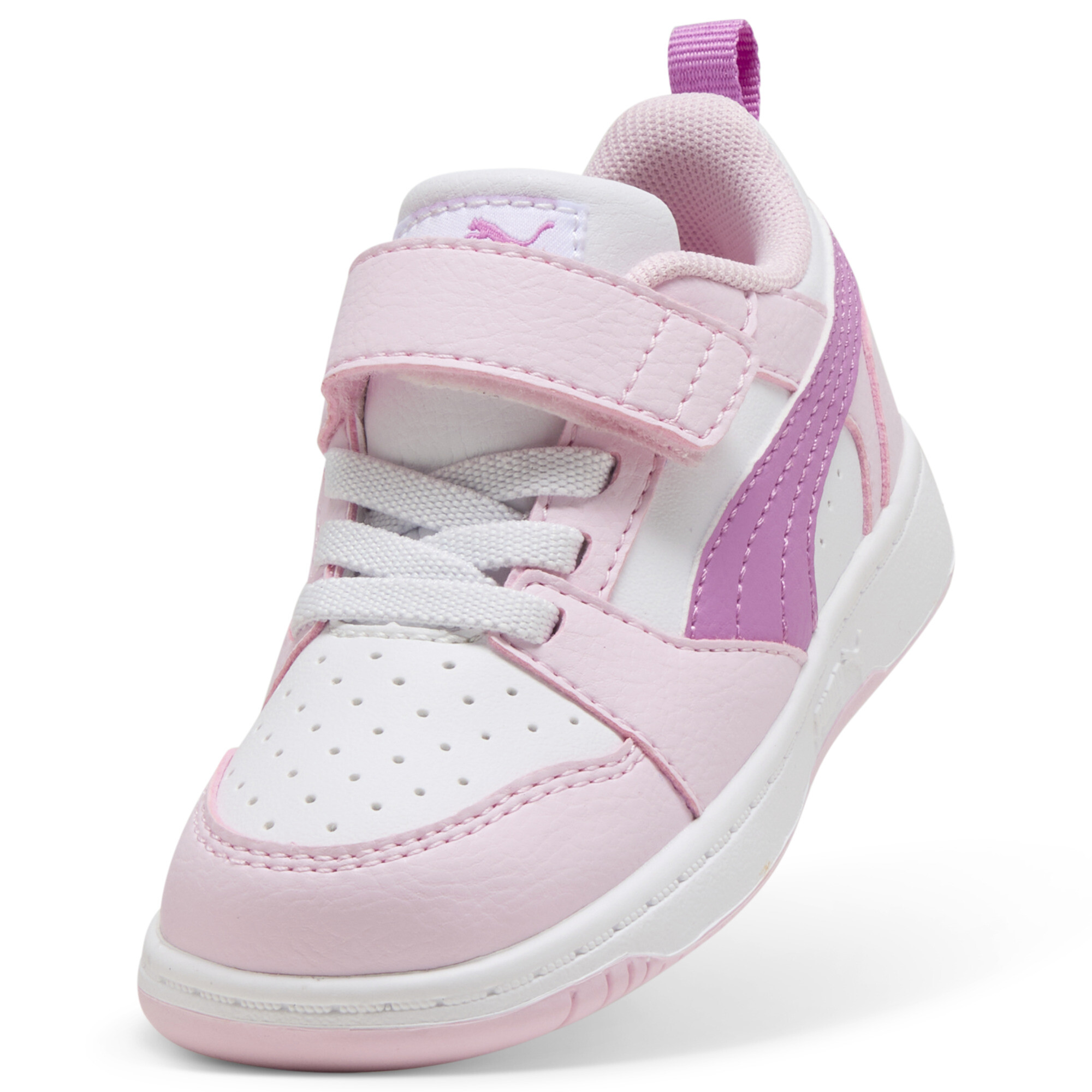 PUMA Rebound v6 Lo sneakers, Roze/Wit, Maat 22 thumbnail 2