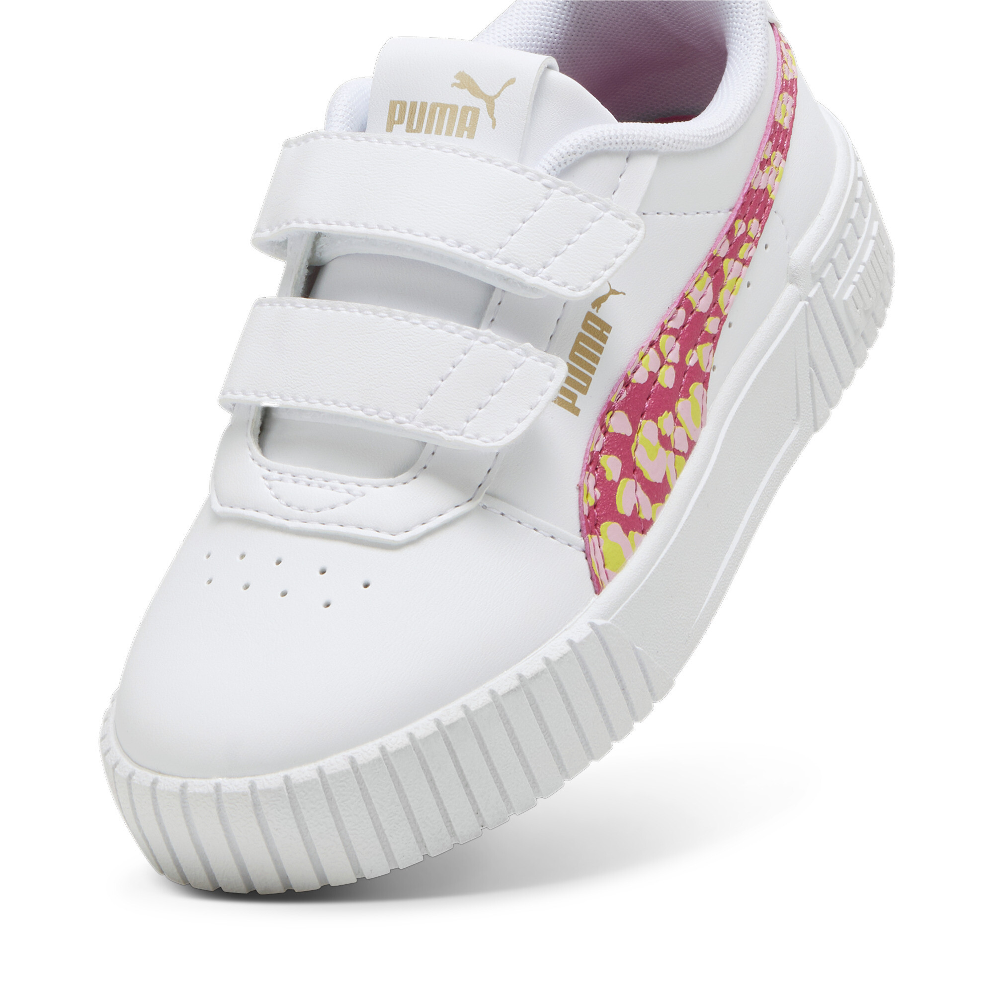 Carina 2.0 Animal Update sneakers voor Dames, Roze/Wit/Goud, Maat 35 | PUMA