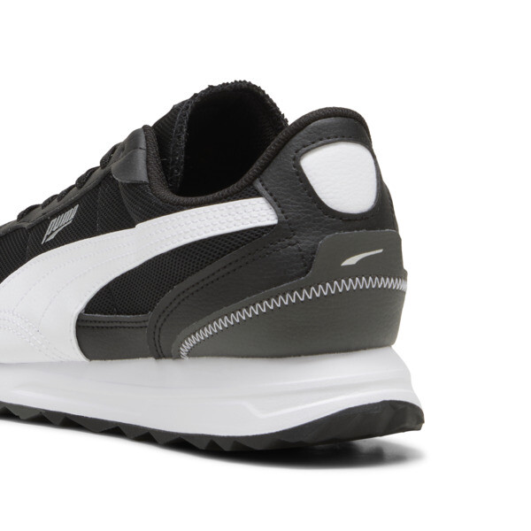 Puma black leather sneakers clearance