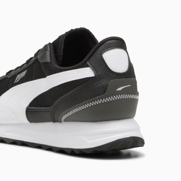 Road Rider Leather Sneakers, PUMA Black-PUMA White, large-ZAF